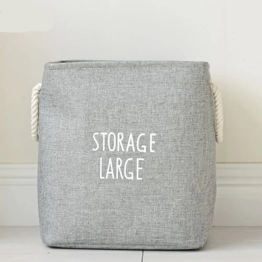 Storage Large Canvas Storage Basket Kids Hamper - Just Kidding Store