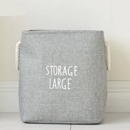 Storage Large Canvas Storage Basket Kids Hamper - Just Kidding Store