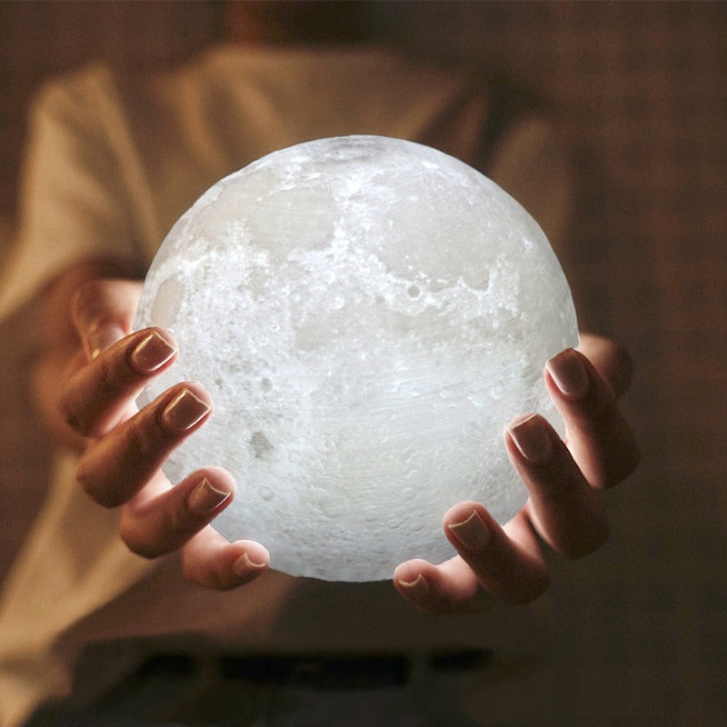 Moon Lamp - Enchanting 3D Print Night Light - Just Kidding Store
