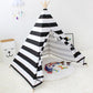 Black and White Striped Teepee - Kids Play Tent - Just Kidding Store