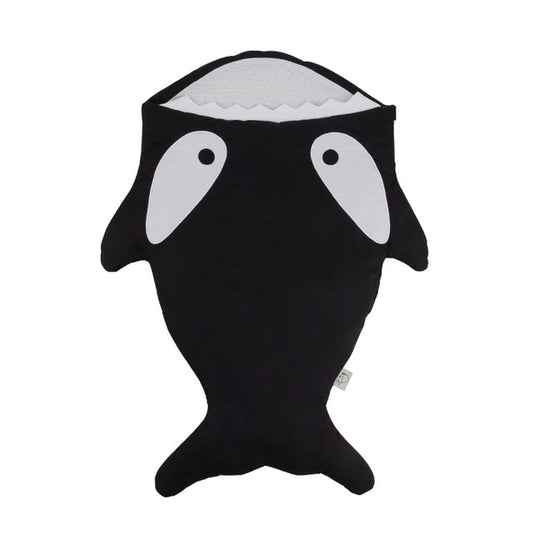 Black Baby Shark Sleeping Bag - Stroller Sack