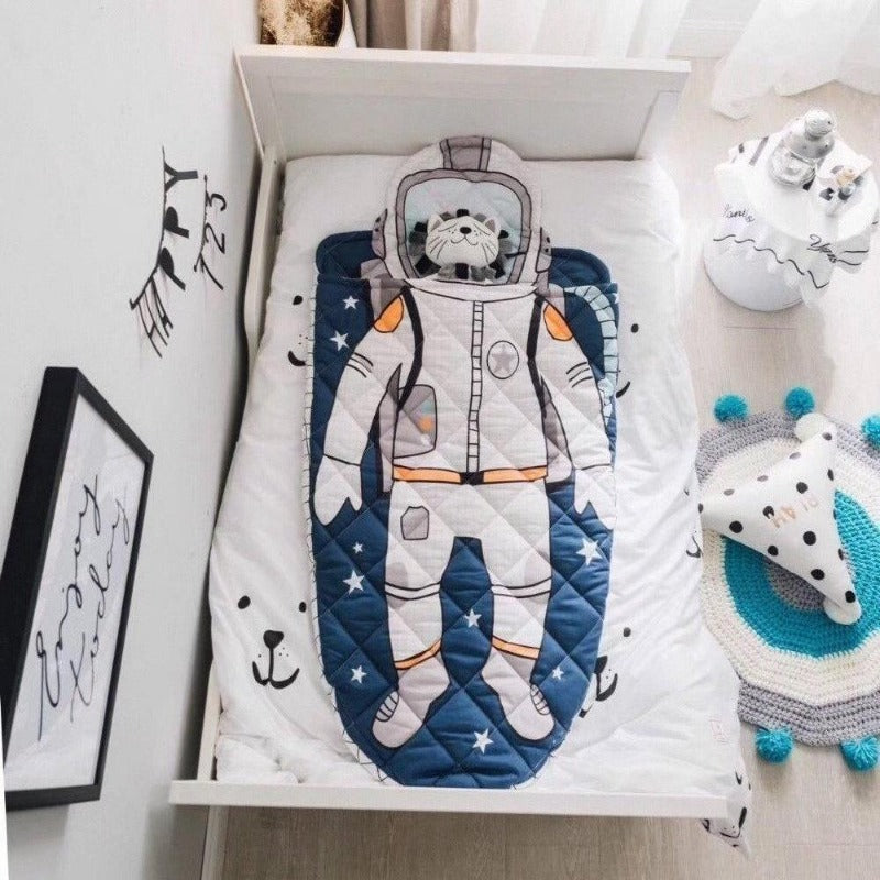 Kids Spaceman Sleeping Bag - Astronaut Sleeping Sack - Just Kidding Store