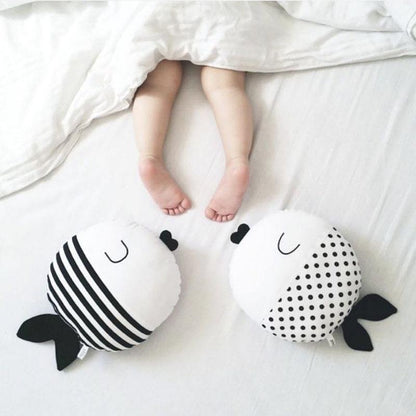 Sleepy Fish Pillow - Kids Cushion - Just Kidding Store
