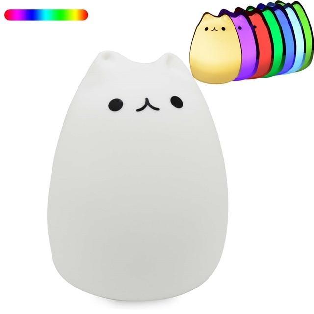 Kitty Night Light Tap Control Color Changing Lamp - Just Kidding Store