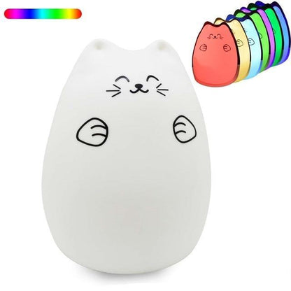 Kitty Night Light Tap Control Color Changing Lamp - Just Kidding Store