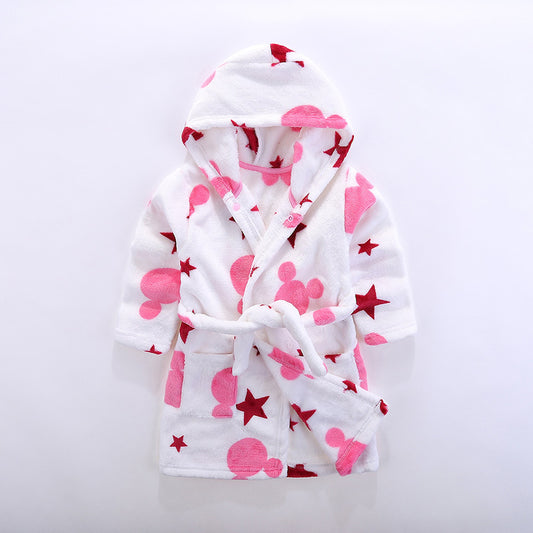 Lucky Star Flannel Robe - Just Kidding Store