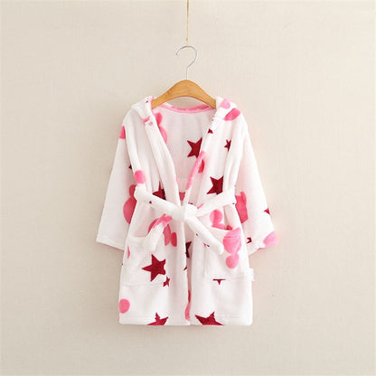 Lucky Star Flannel Robe - Just Kidding Store