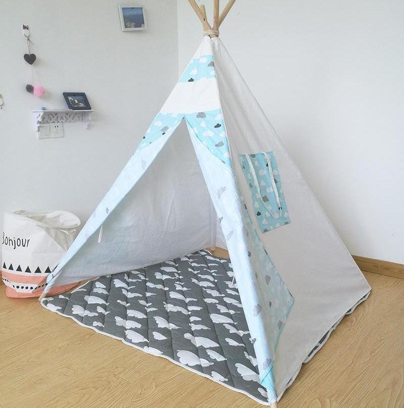 Little Clouds Teepee - Portable Indian Tent - Just Kidding Store