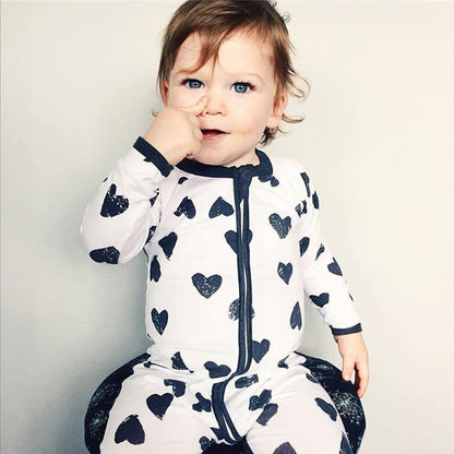 All Over Hearts Baby Romper - Just Kidding Store