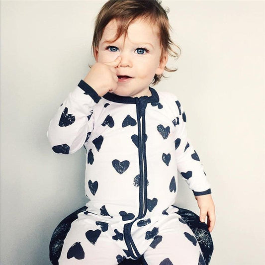 All Over Hearts Baby Romper - Just Kidding Store