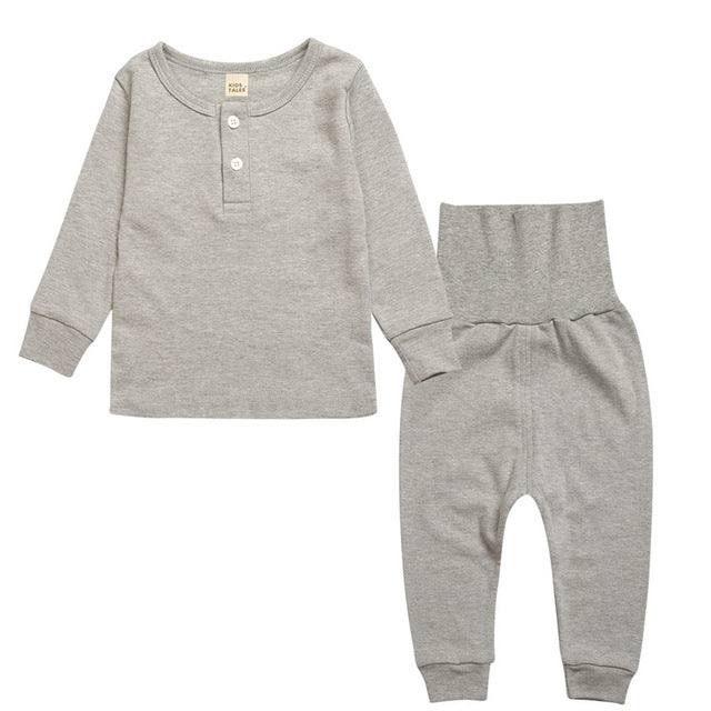 Sleepwear Set - Kids Pajamas - Gray - Just Kidding Store