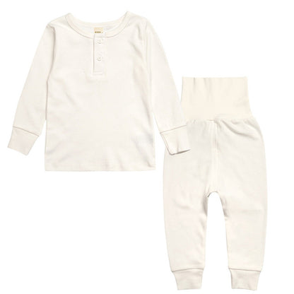 Sleepwear Set - Kids Pajamas - Ivory - Just Kidding Store