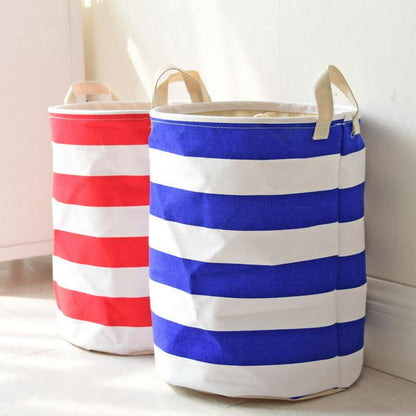 Crude Stripes Storage Basket - Childrens Toys Solution - Just Kidding Store