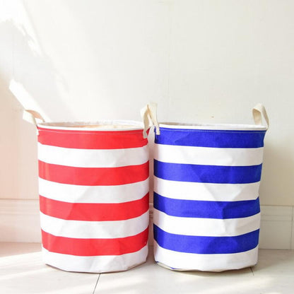 Crude Stripes Storage Basket - Childrens Toys Solution - Just Kidding Store