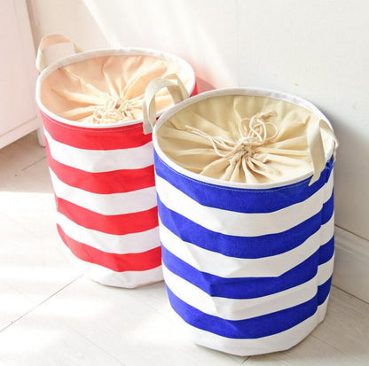 Crude Stripes Storage Basket - Childrens Toys Solution - Just Kidding Store