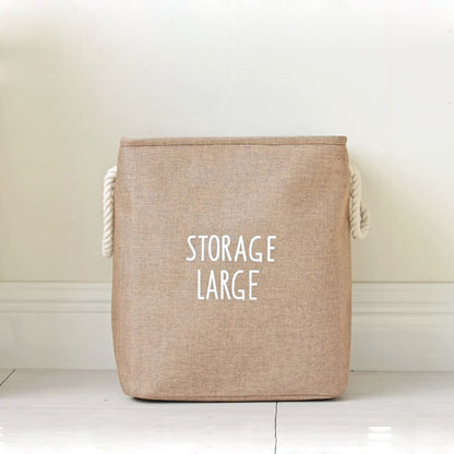 Storage Large Canvas Storage Basket Kids Hamper - Just Kidding Store