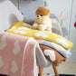 Double Sided Cotton Knitted Blanket - Rose Hearts - Just Kidding Store