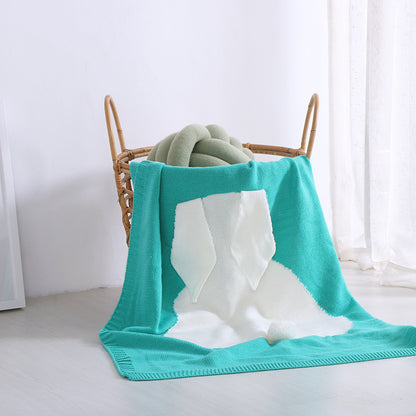 Soft Knitted Cute Rabbit Baby Kids Blanket - Bunny Ears Blanket - Just Kidding Store