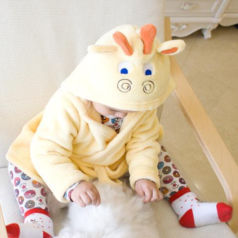 Yellow Fawn babies and kids bathrobes - Just Kidding Store