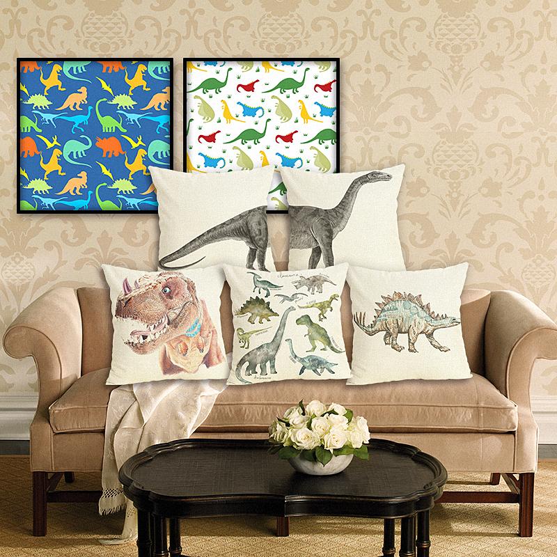 Dinosaur Kids Cushion Cover Dino Pillow Case - Just Kidding Store
