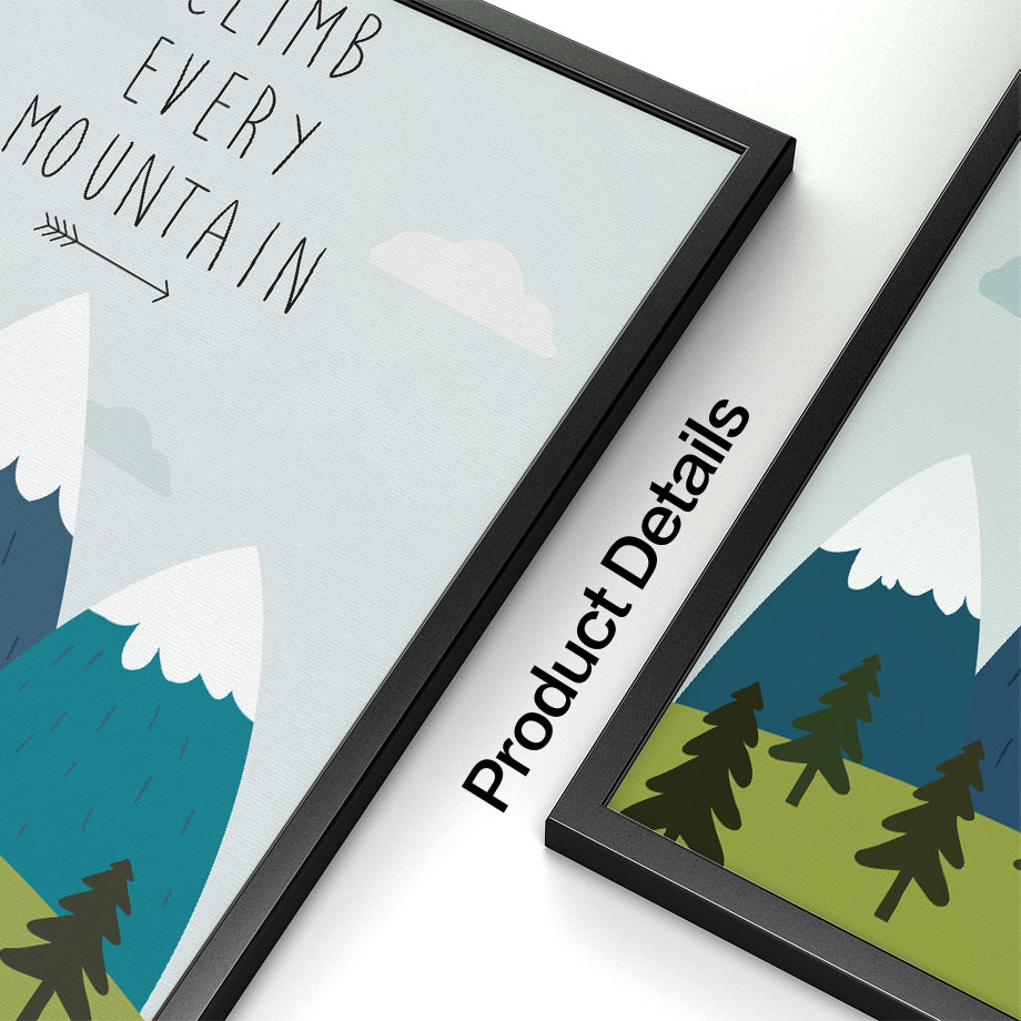 Adventure Inspiring Canvas Paintings - Forest, Mountain, Arrow, Adventure Quotes