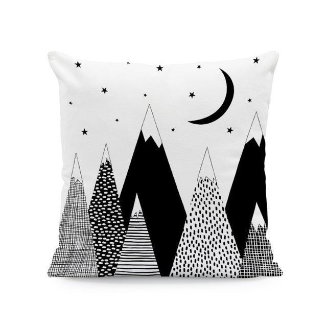 Nordic Style Cushion Covers High Mountains - Just Kidding Store