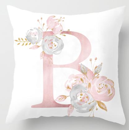 B Initial Personalised Cushion Cover - Just Kidding Store