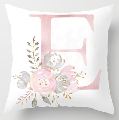 E Initial Personalised Cushion Cover - Just Kidding Store