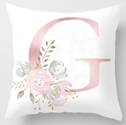 G Initial Personalised Cushion Cover - Just Kidding Store