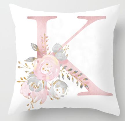 K Initial Personalised Cushion Cover - Just Kidding Store