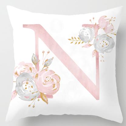 N Initial Personalised Cushion Cover - Just Kidding Store