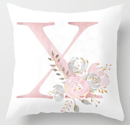 X Initial Personalised Cushion Cover - Just Kidding Store