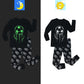 Glow in The Dark Dinosaur, Spaceman, Snowflake Pajama Just Kidding Store