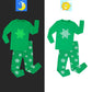 Glow in The Dark Dinosaur, Spaceman, Snowflake Pajama Just Kidding Store
