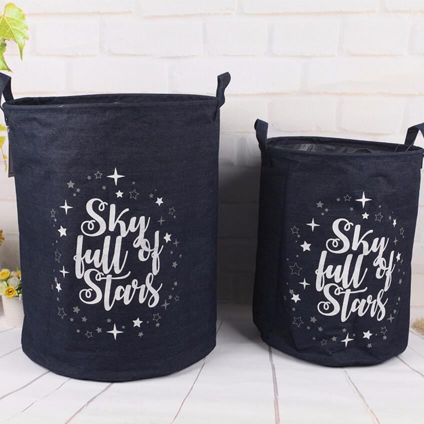 Sky Full Of Stars Storage Basket Kids Hamper Bag - Just Kidding Store