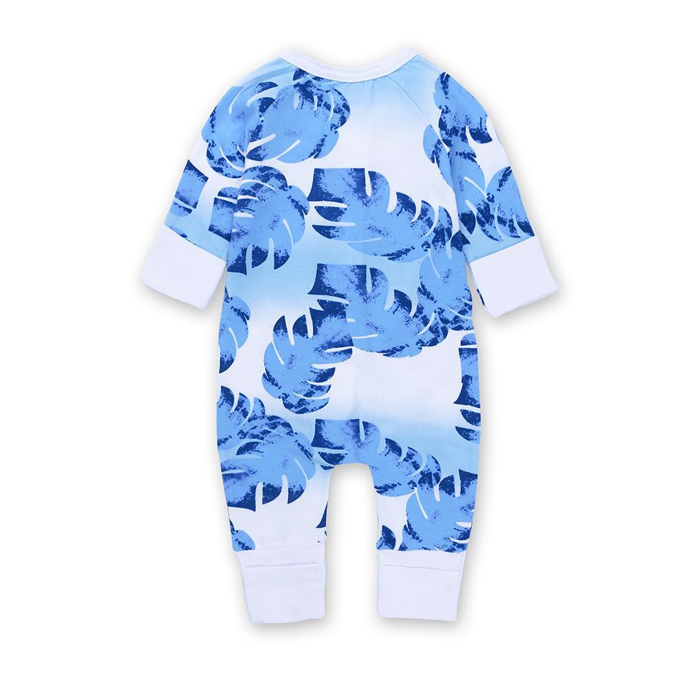 Blue Leaves Baby and Toddlers Romper - Just Kidding Store 
