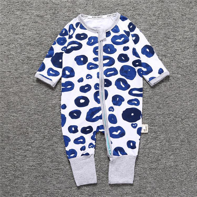 Blue Spots Baby and Toddler Romper - Just Kidding Store
