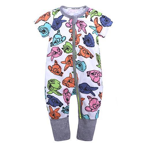 Forest Friends Summer Baby and Toddlers Romper - Just Kidding Store