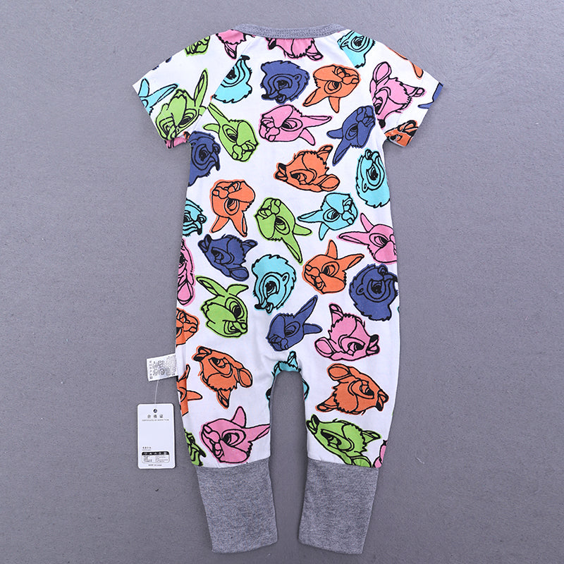Forest Friends Summer Baby and Toddlers Romper - Just Kidding Store