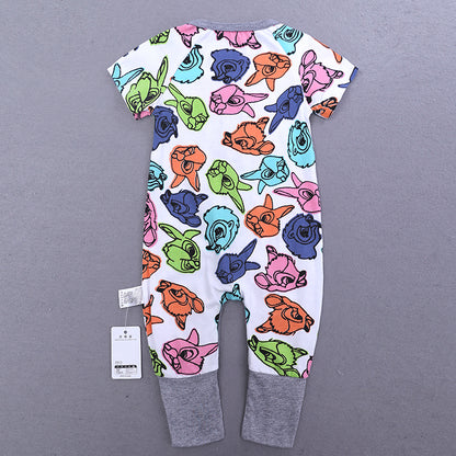Forest Friends Summer Baby and Toddlers Romper - Just Kidding Store