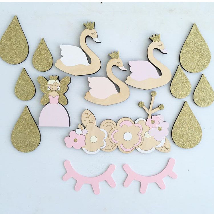 3D Wooden Eyelashes Wall Decor - Sleepy Eyes Sign - Just Kidding Store