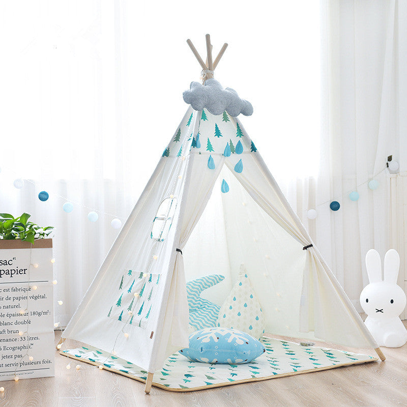 White Pine Trees Teepee - Kids Indian Play Tent - Just Kidding Store