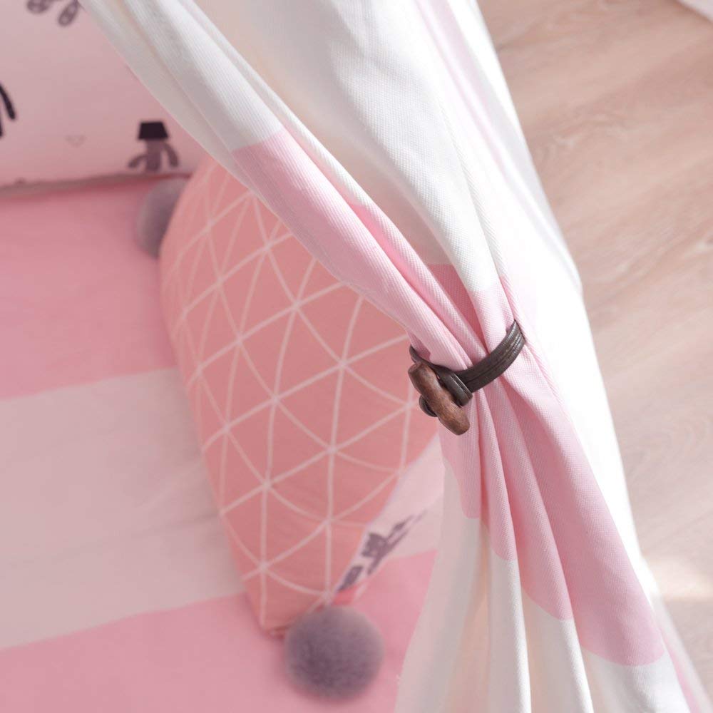 Pink Striped Teepee - Kids Indian Play Tent - Just Kidding Store