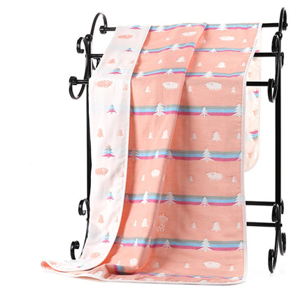 Six Layers Cotton Blanket - Chevron, Flamingo, Diamond, Cloud