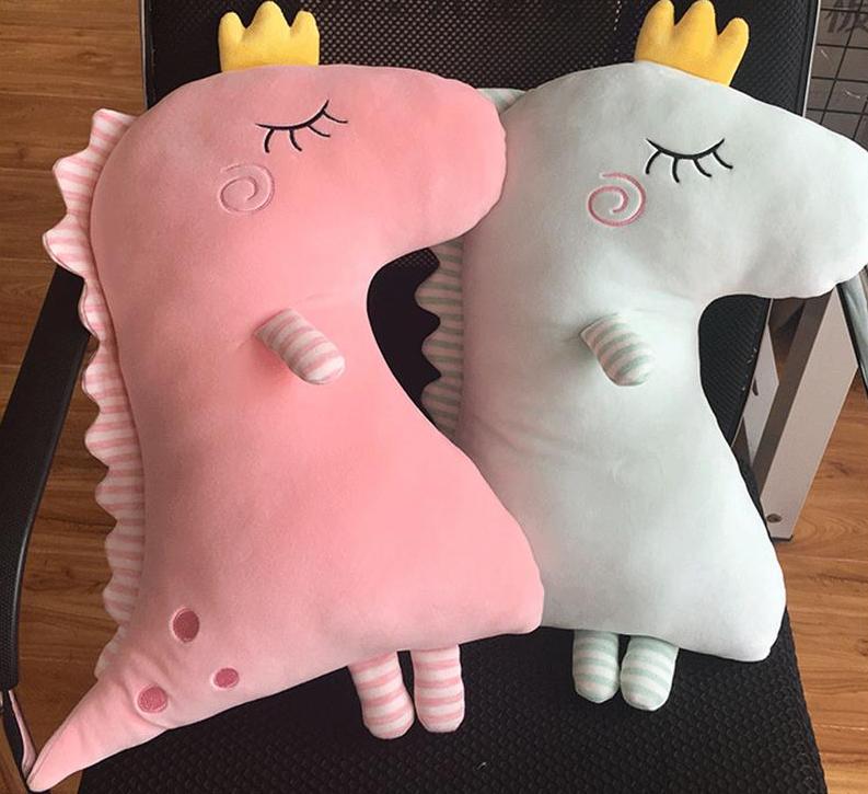Dinosaur Plush Pillow - Stuffed Cushion - Just Kidding Store