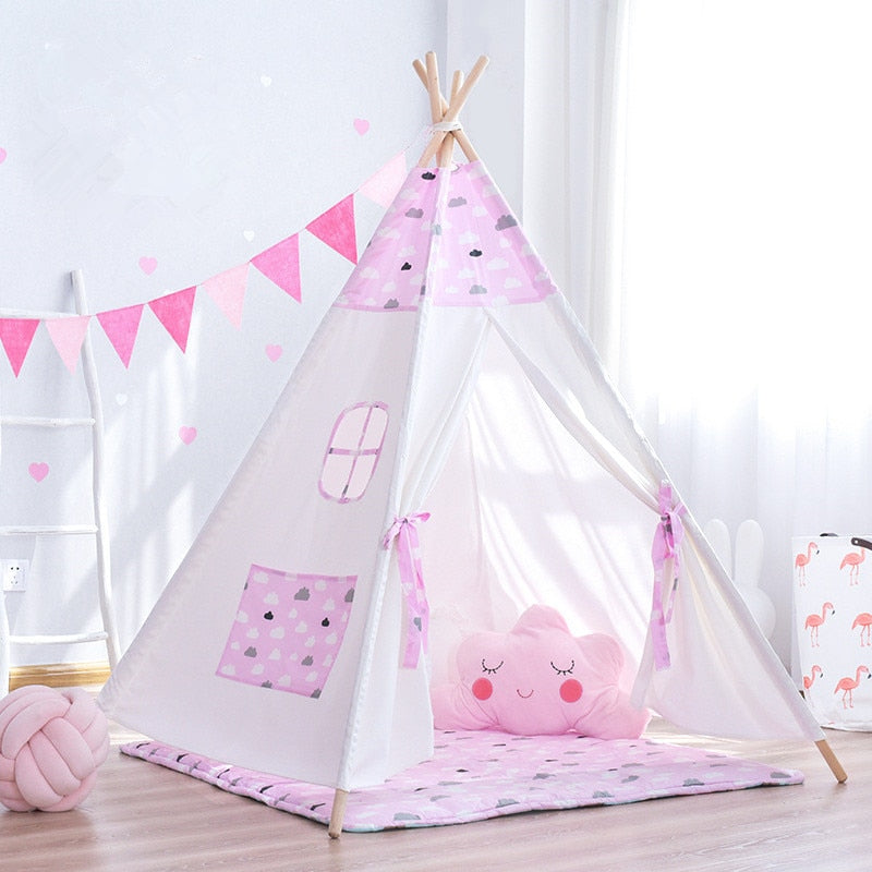 Little Clouds Teepee - Kids Play Tent - Just Kidding Store