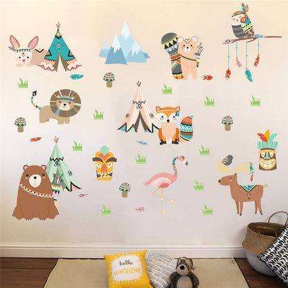 Indian Tribe Wall Stickers Kids Woodland Wall Decals Just Kidding Store