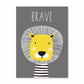 Lion Canvas Wall Art Kids Nordic Style Kids Posters Just Kidding Store