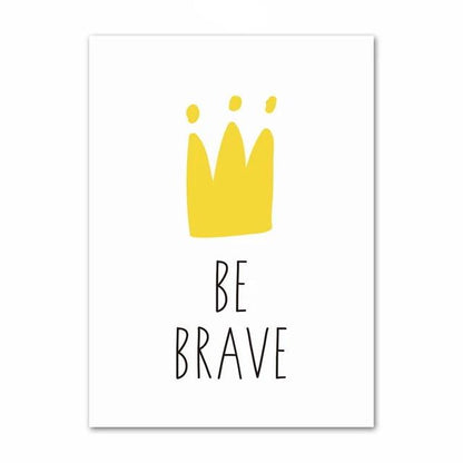 Lion Canvas Wall Art Kids Nordic Style Kids Posters Just Kidding Store