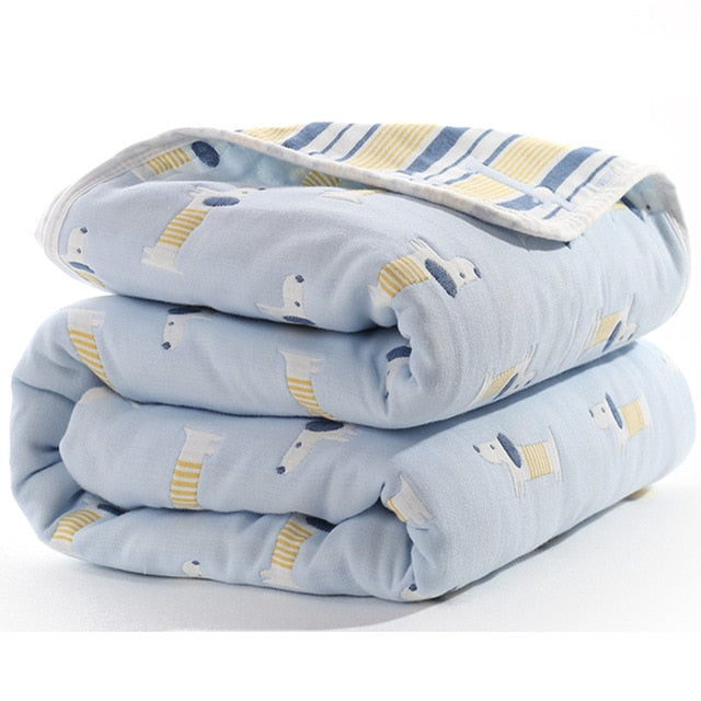 Six Layers Baby Kids Cotton Blankets - Just Kidding Store 